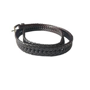 Dockers Brown braided leather belt XL 42-44